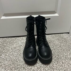 Wild Fable Platform Combat Boots